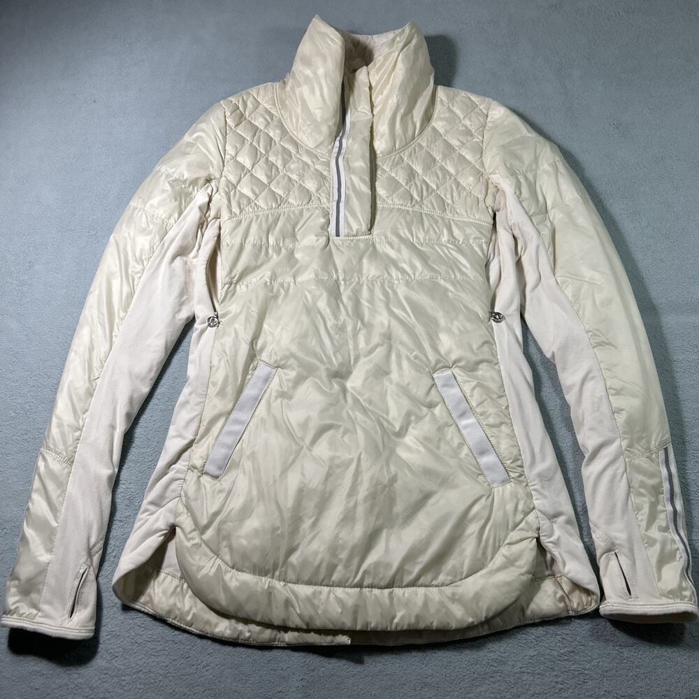 Lululemon Goose Down Jacket Womens 4 What the Fluff 800 Fill Quilted Running - Picture 3 of 16